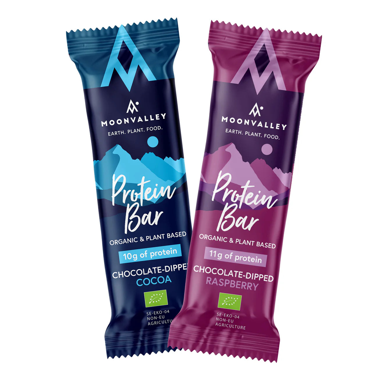 Moonvalley Organic Protein Bar - Chocolate-Dipped - Mix Box of 18 servings