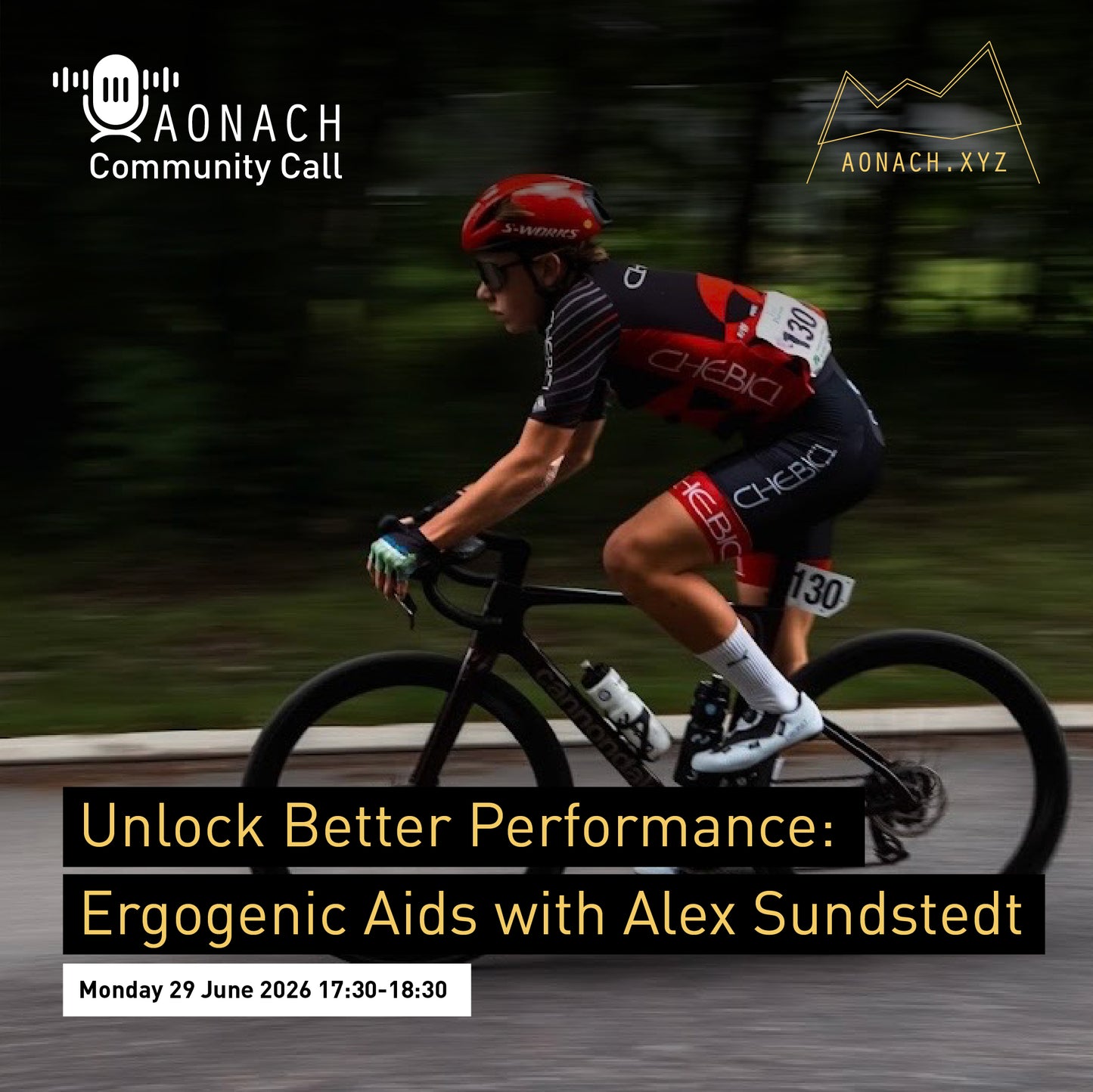 Aonach Community Call - Unlock Better Performance: Ergogenic Aids with Alex Sundstedt // Monday 29 June 2026 17:30-18:30 EET