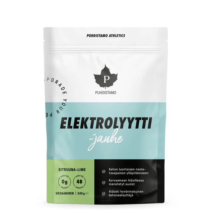 Puhdistamo Electrolyte Powder - Lemon Lime - 48 Servings