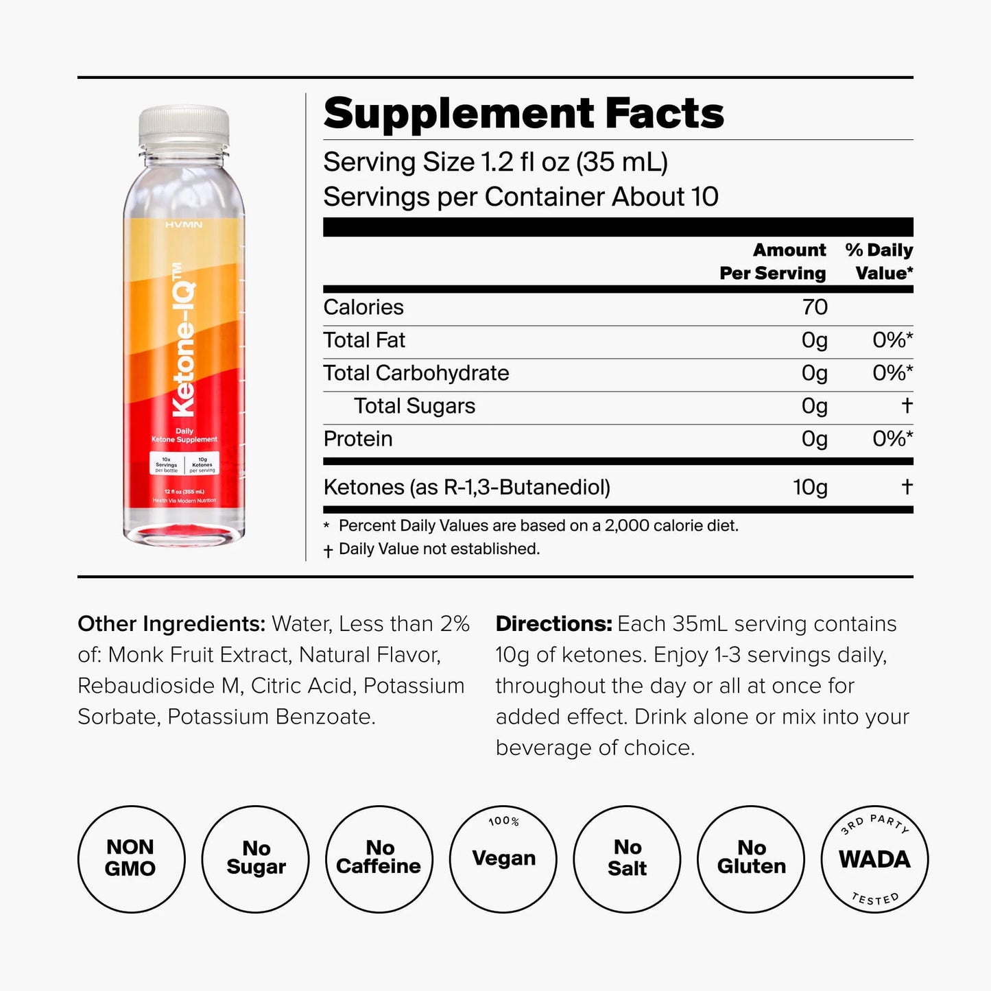 HVMN Ketone-IQ - Travel Bottle of 1 serving