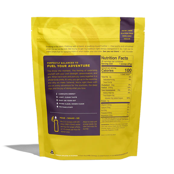 Tailwind Endurance Fuel - Lemon - 30 Servings