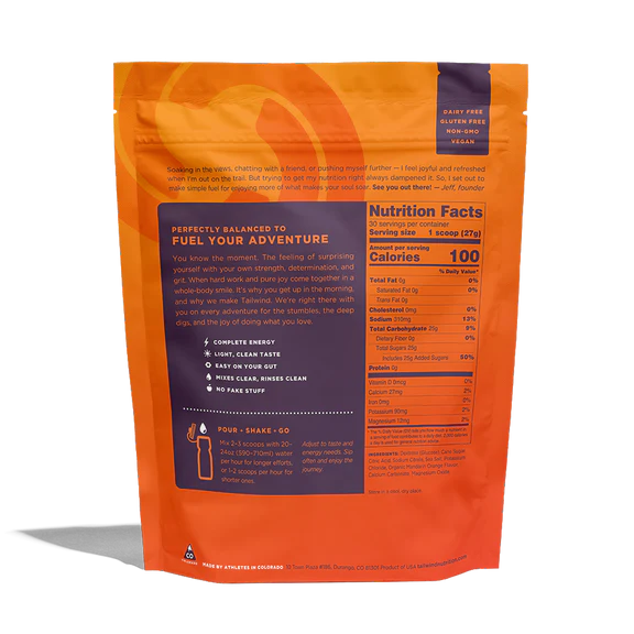 Tailwind Endurance Fuel - Mandarin - 30 Servings
