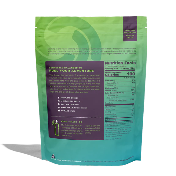 Tailwind Endurance Fuel - Matcha Caffeinated - 50 Servings