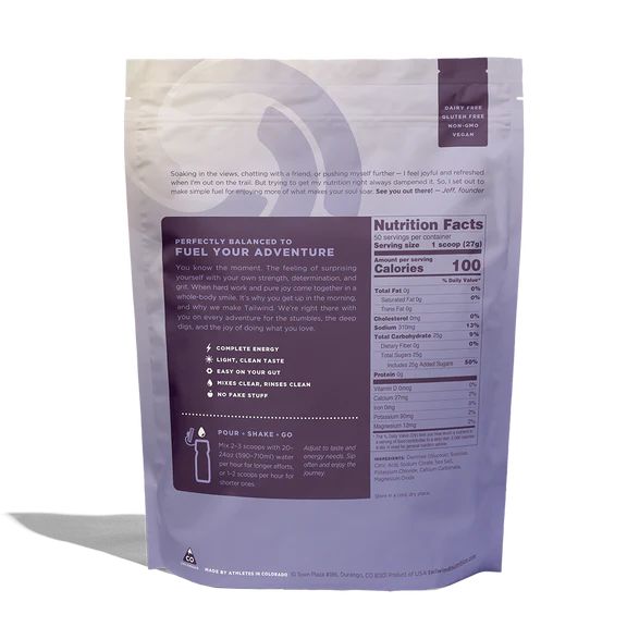 Tailwind Endurance Fuel - Naked Unflavored - 50 Servings
