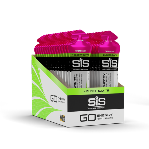SIS GO Electrolyte Energy Gel - Raspberry - Pack of 30 servings