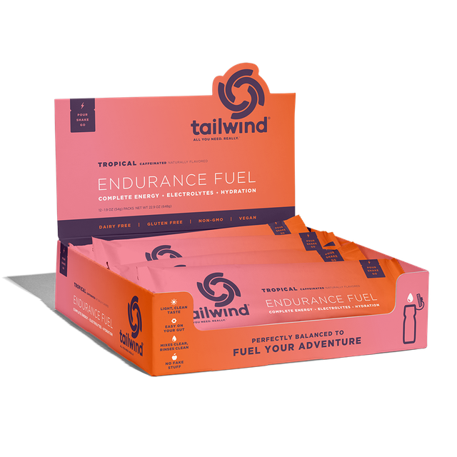 Tailwind Endurance Fuel - Tropical Caffeinated - Box of 12 servings