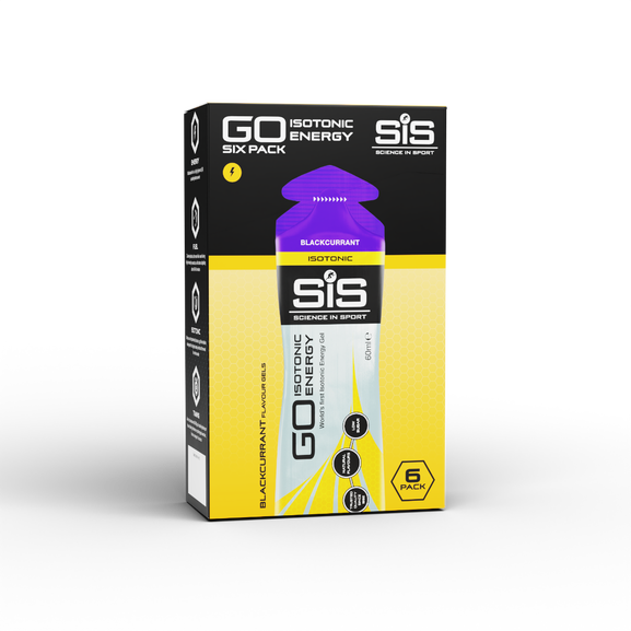 SIS Go Isotonic Energy Gel - Blackcurrant - Pack of 6 servings