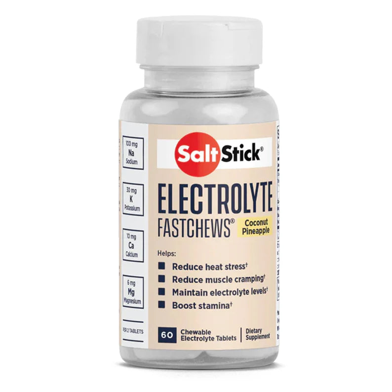 SaltStick FastChews - Coconut Pineapple - Bottle of 60 tablets