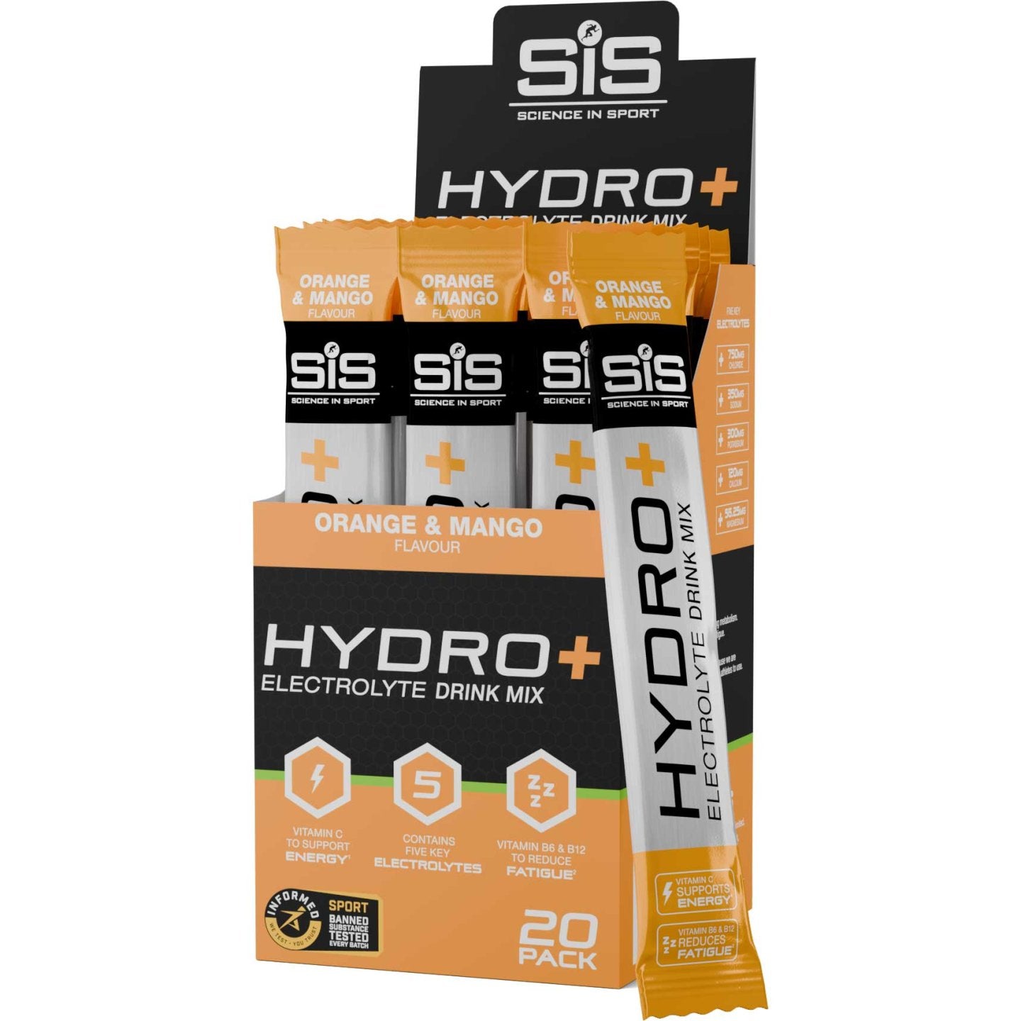SIS GO Hydro+ - Orange & Mango - Box of 20 servings