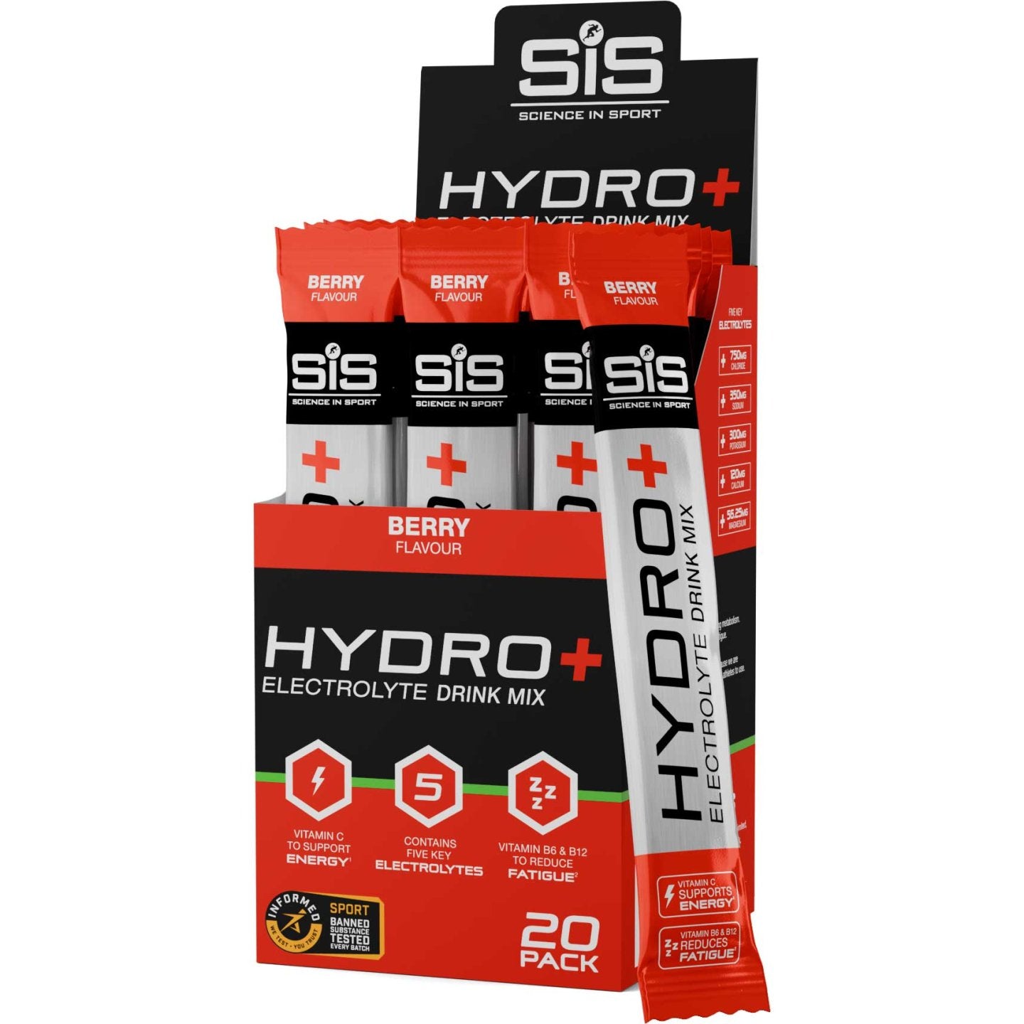 SIS Hydro - Bær - Pakke med 6 portioner