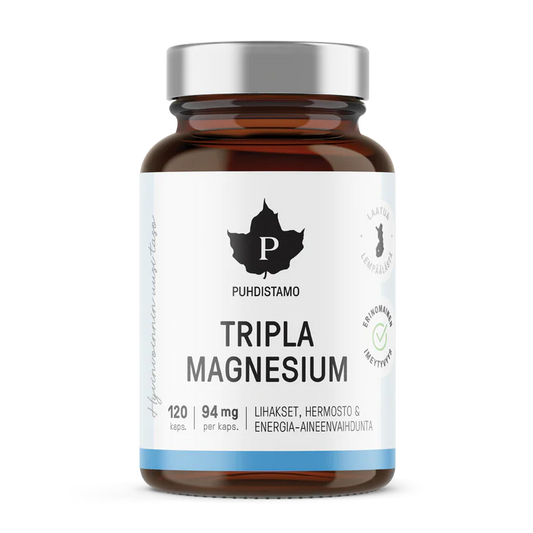 Puhdistamo Triple Magnesium - Natural - 120 Servings