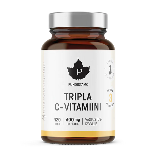 Puhdistamo Triple Vitamin C 400 mg - Natural - 120 Servings