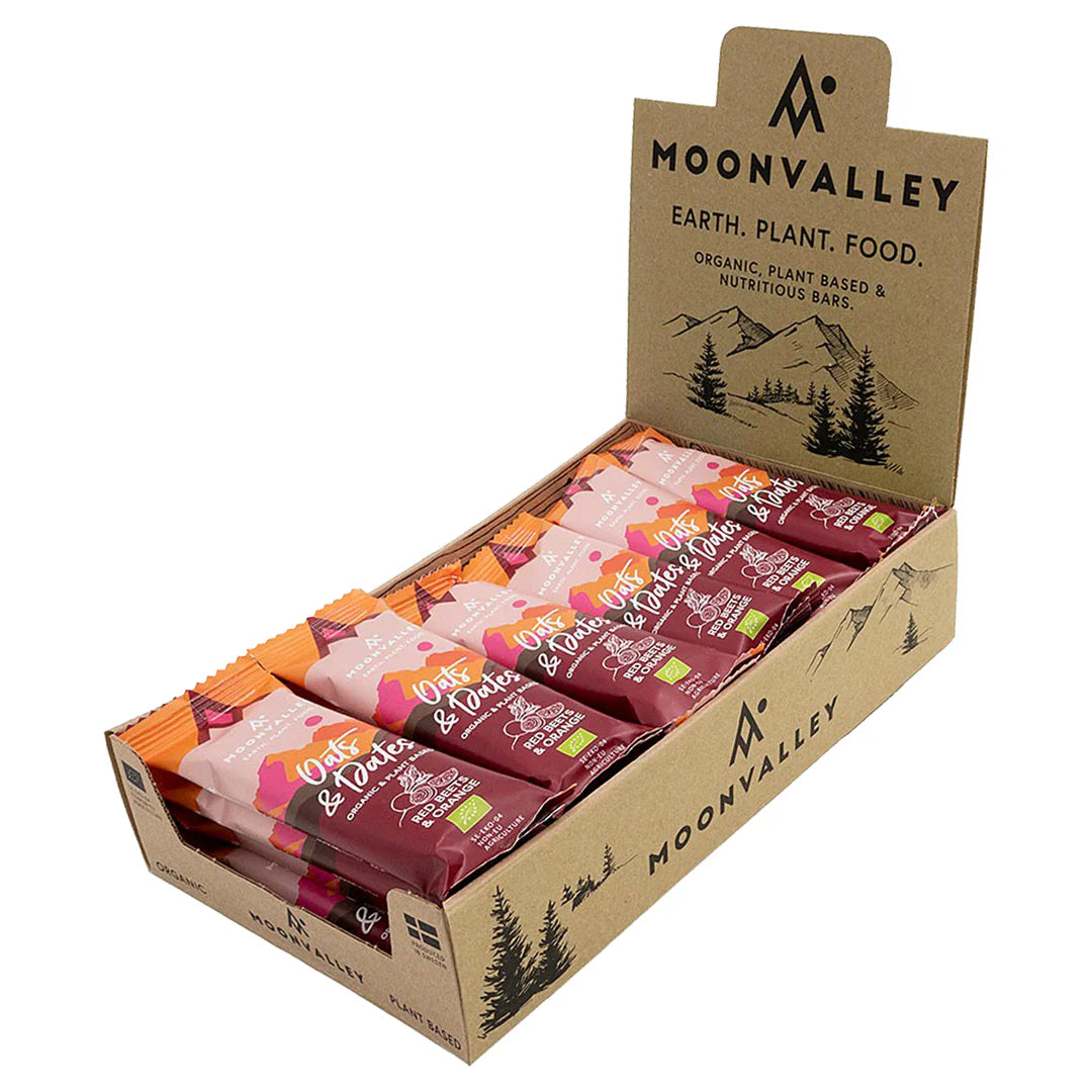 Moonvalley Organic Energy Bar - Red Beets & Orange - Box of 18 servings