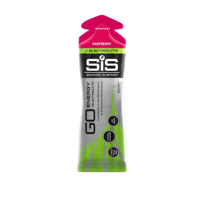 SIS Go Isotonic Energy + Electrolyte Gel - Raspberry - Single serving ...