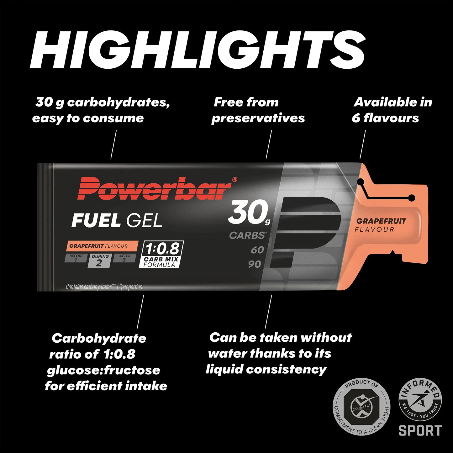Black Line Fuel 30 Gel - Grapefruit