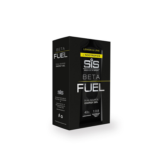 SIS Beta Fuel Energy Gel + Nootropics - Lemon & Lime - Pack of 6 servings