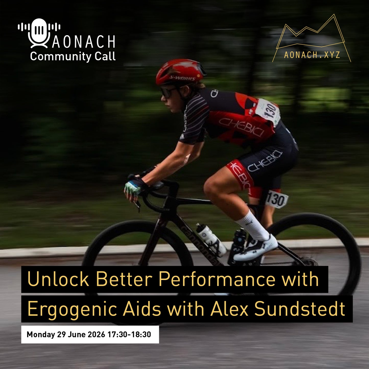 Aonach Community Call - Unlock Better Performance with Ergogenic Aids with Alex Sundstedt // Monday 29 June 2026 17:30-18:30 EET