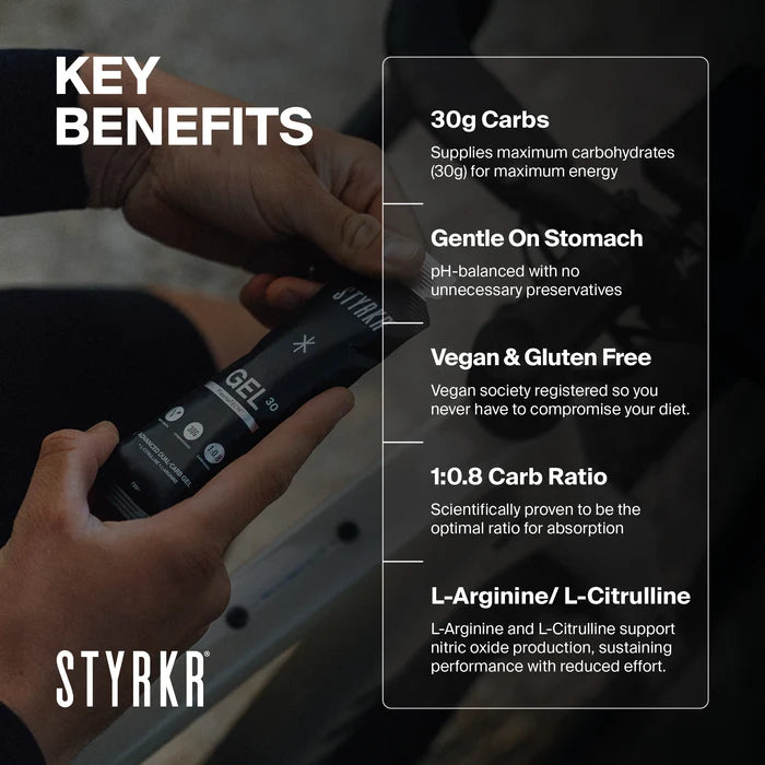 Styrkr Energy Gel 30 Caf 150 - Non aromatizzato