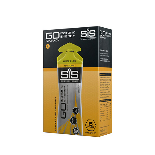 SIS Go Isotonic Energy Gel - Lemon & Lime - Pack of 6 servings