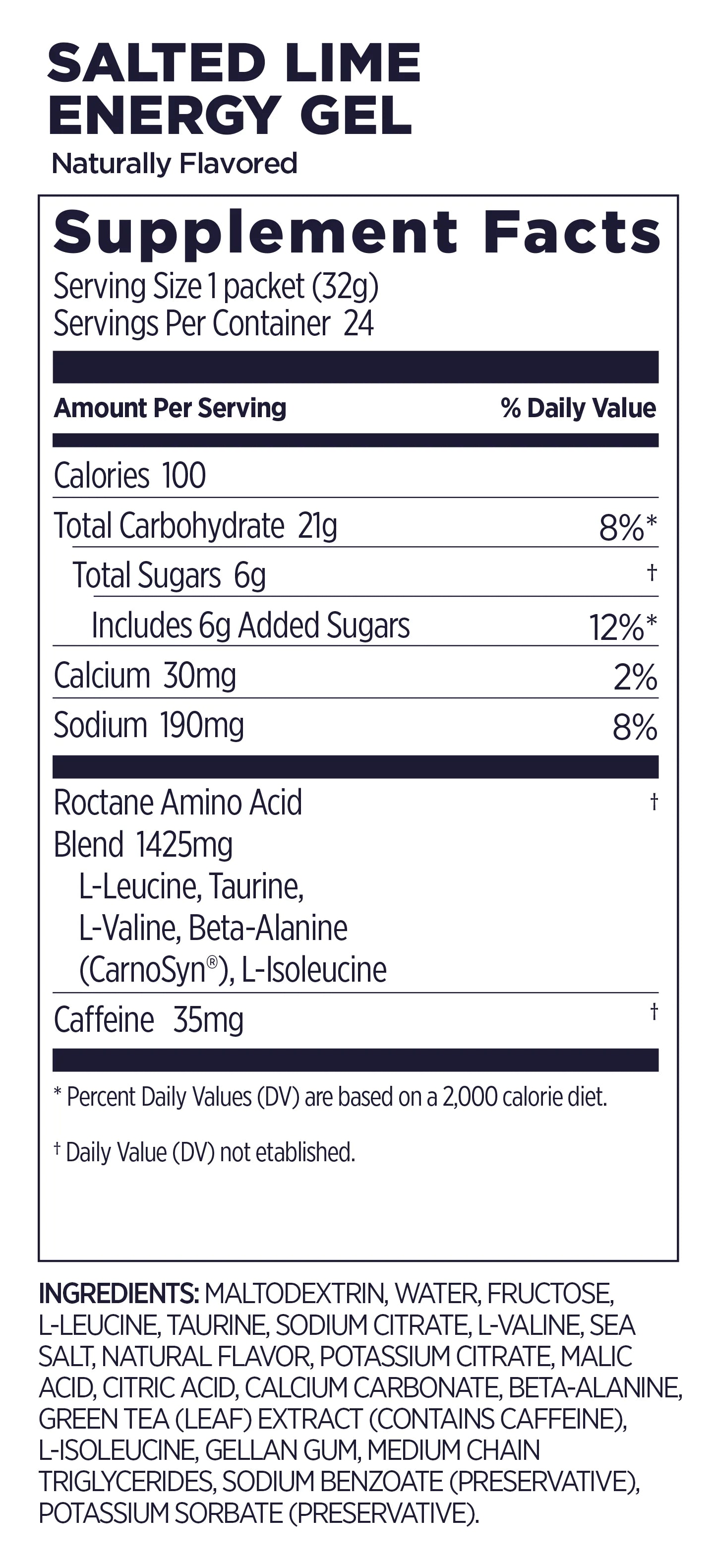 GU Roctane Energy Gel + Caffeine - Salted Lime