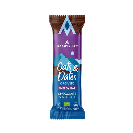 Moonvalley Organic Energy Bar - Chocolate & Seasalt - Single serving