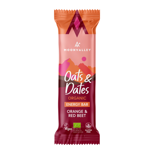 Moonvalley Organic Energy Bar - Red Beets & Orange - Single serving