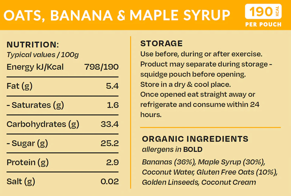 Supernatural Fuel - Oats, Banana & Maple Syrup