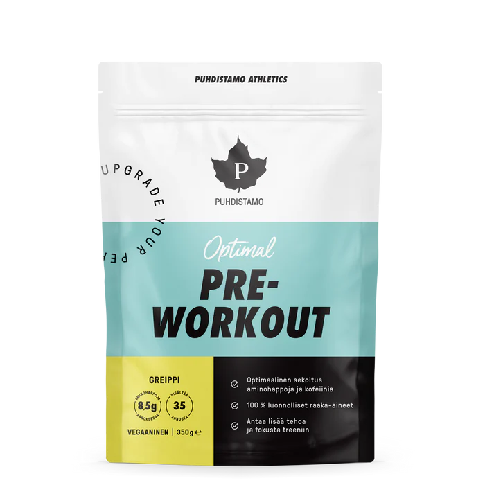 Puhdistamo Optimal Pre-Workout - Grapefruit + Caffeine - 35 Servings