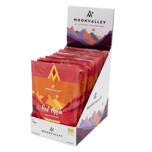 Moonvalley Organic Sports Drink - Red Apple - Box of 12 servings