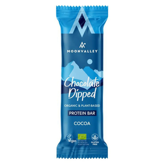 Moonvalley Organic Protein Bar - Chocolate-Dipped Cocoa - Single serving