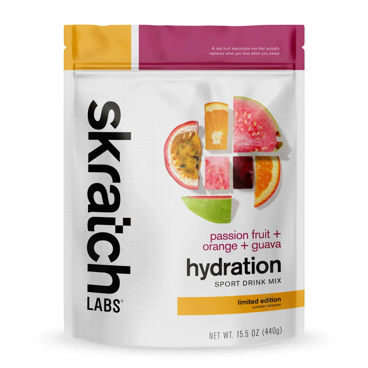 Skratch Sport Drink Mix - Passion Fruit + Orange + Guava - Bag