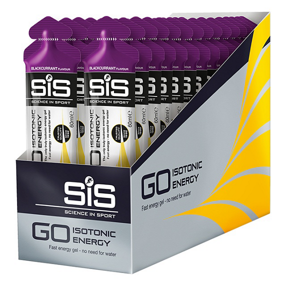 SIS Go Isotonic Energy Gel - Blackcurrant - Pack of 30 servings