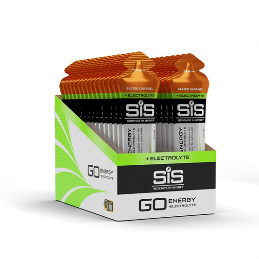 SIS Go Isotonic Energy + Electrolyte Gel - Salted Caramel - Pack of 30 servings