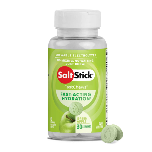SaltStick FastChews - Green Apple - Bottle of 60 tablets