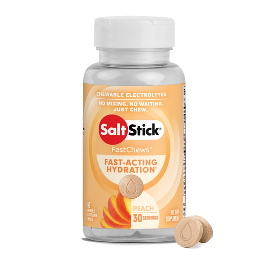 SaltStick FastChews - Peach - Bottle of 60 tablets