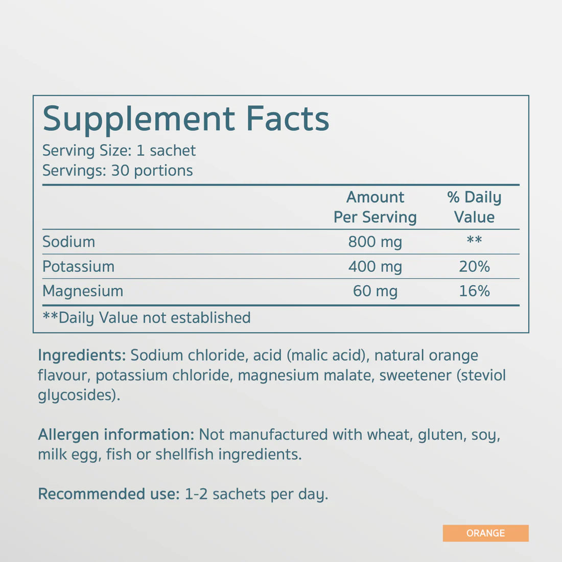 Salte Electrolytes - Orange