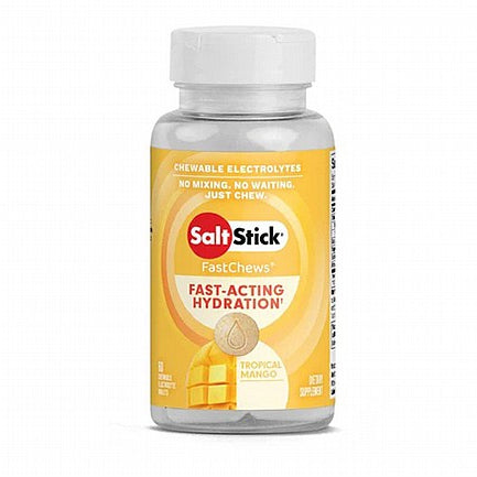SaltStick FastChews - Tropical Mango - Bottle of 60 tablets