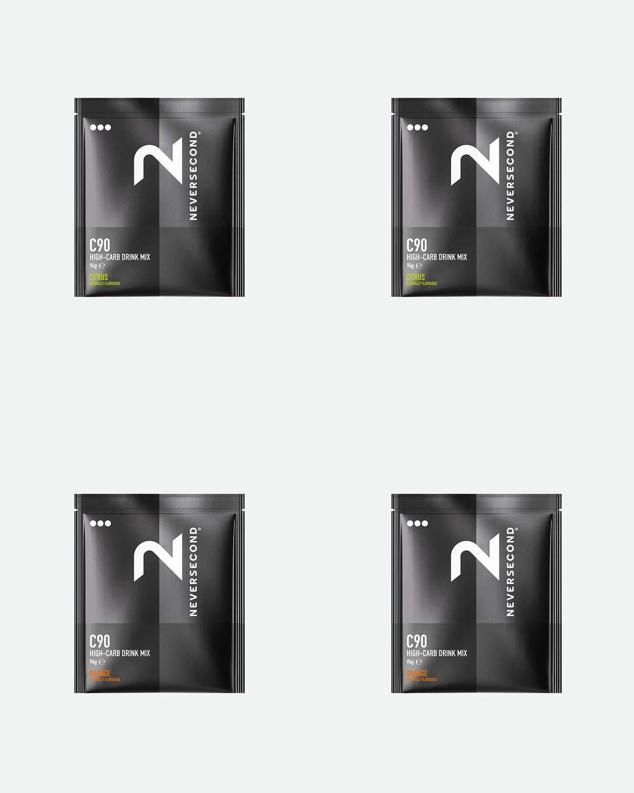 Neversecond C90 Sports Drink Mix Pack - Box of 8 servings