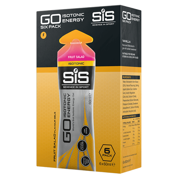 SIS Go Isotonic Energy Gel - Fruit Salad - Pack of 6 servings