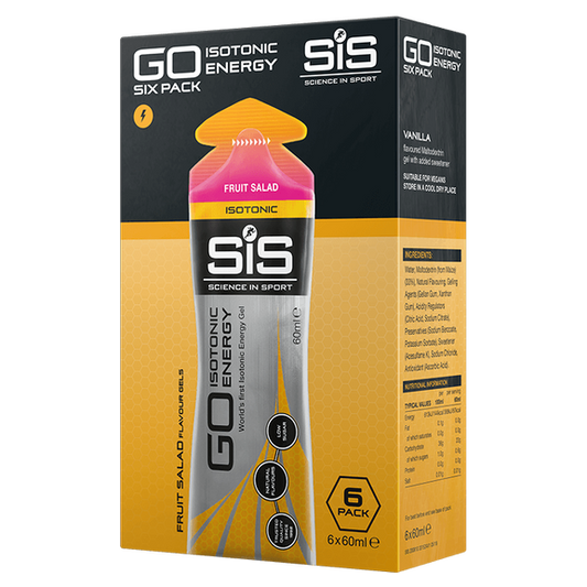 SIS Go Isotonic Energy Gel - Fruit Salad - Pack of 6 servings