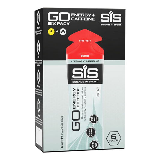 SIS Go Isotonic Energy + Caffeine Gel - Berry - Pack of 6 servings