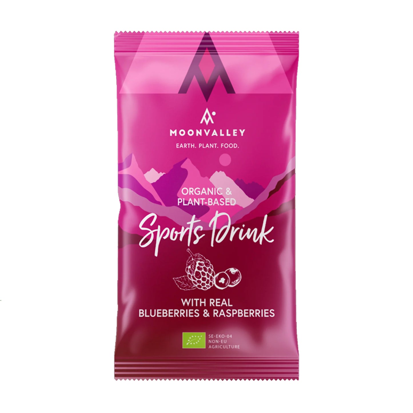 Moonvalley Organic Sports Drink  - Raspberries & Blueberries- Single serving