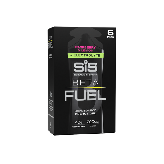 SIS Beta Fuel Energy Gel + Electrolyte - Raspberry & Lemon - Pack of 6 servings