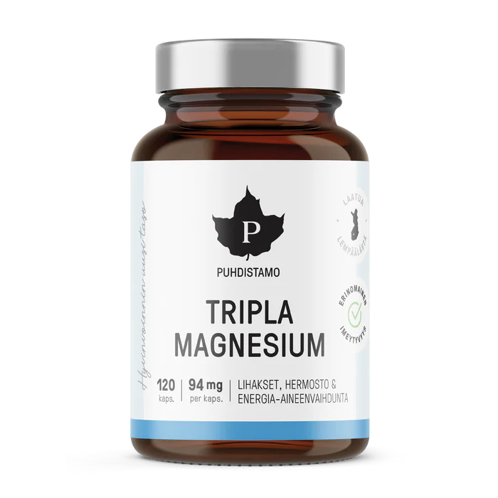 Puhdistamo Triple Magnesium - Natural - 120 Servings