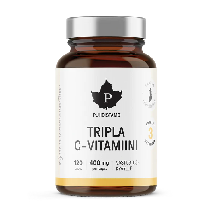 Puhdistamo Triple Vitamin C 400 mg - Natural - 120 Servings